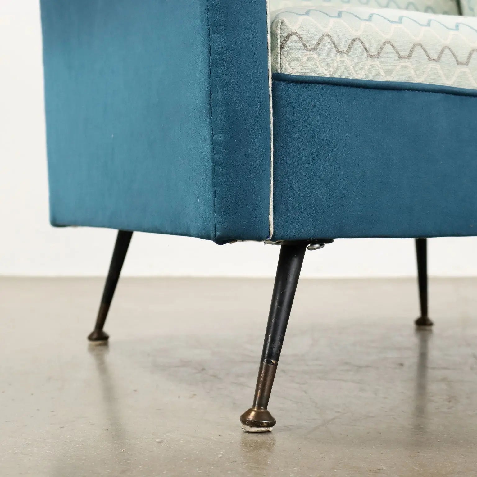 Vintage Armchair Prisma Collection Fabric Metal Italy 1950s-1960s | Modernism | Armchairs