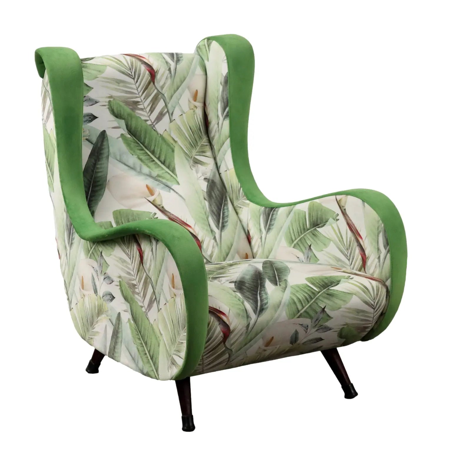 Vintage Armchair Jungle Collection Velvet Italy 1950s-1960s | Modernism | Armchairs