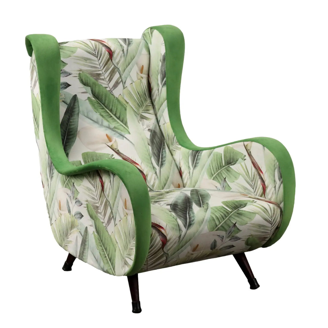 Vintage Armchair Jungle Collection Velvet Italy 1950s-1960s | Modernism | Armchairs