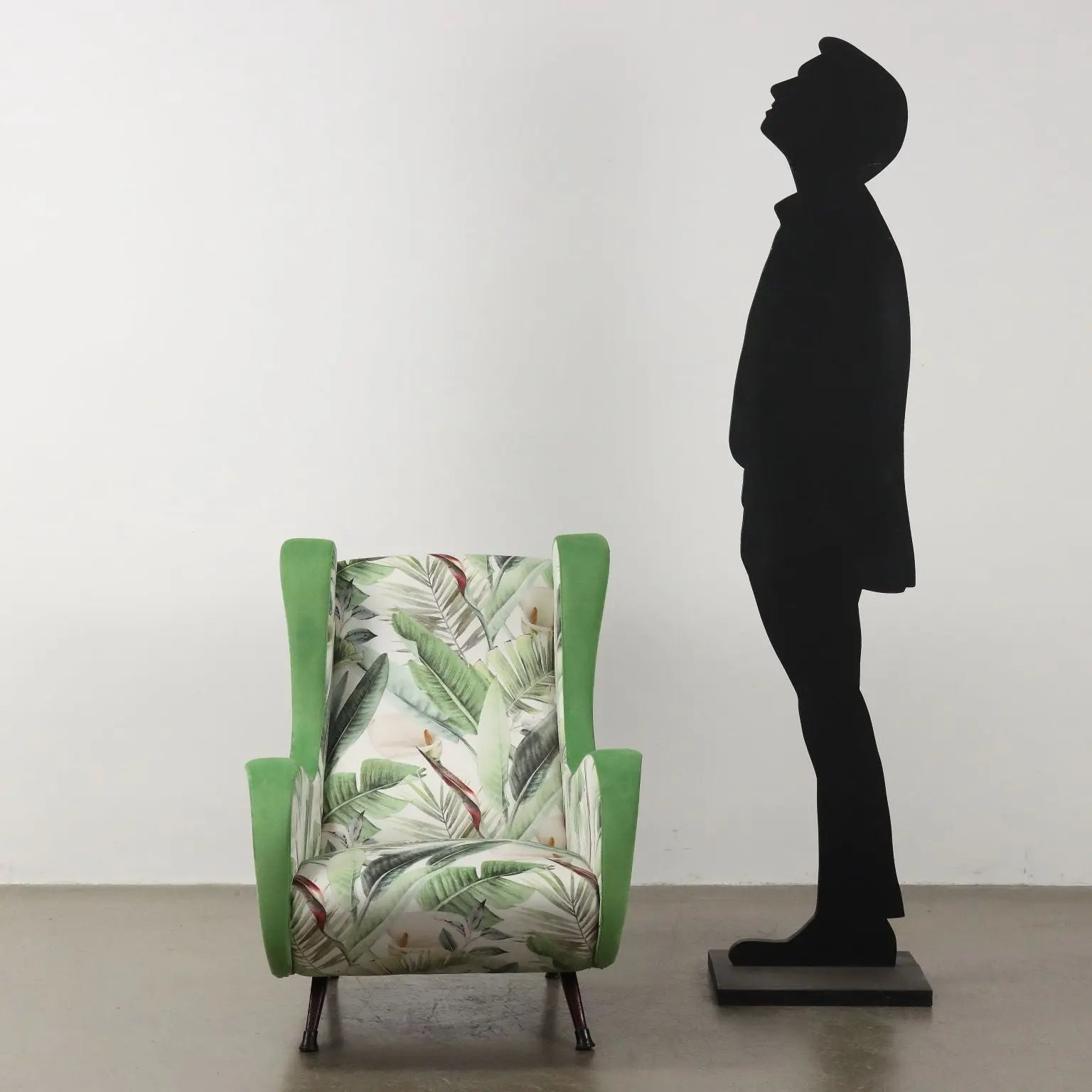 Vintage Armchair Jungle Collection Velvet Italy 1950s-1960s | Modernism | Armchairs