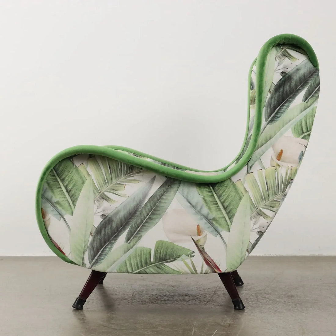Vintage Armchair Jungle Collection Velvet Italy 1950s-1960s | Modernism | Armchairs