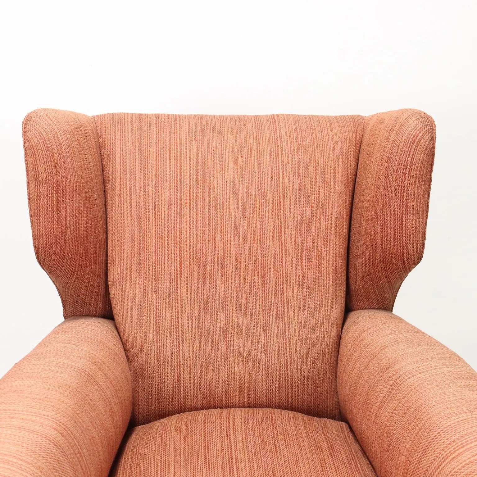 Vintage Bergère Armchair Wood Fabric Italy 1950s-1960s | Modernism | Armchairs