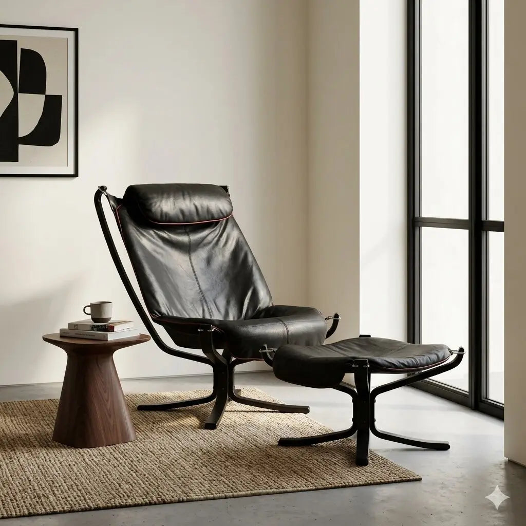 Poltrona Frau Viking Armchair Vintage Leather Italy 1980s - Poltrona Frau Manufacture | Modernism | Armchairs
