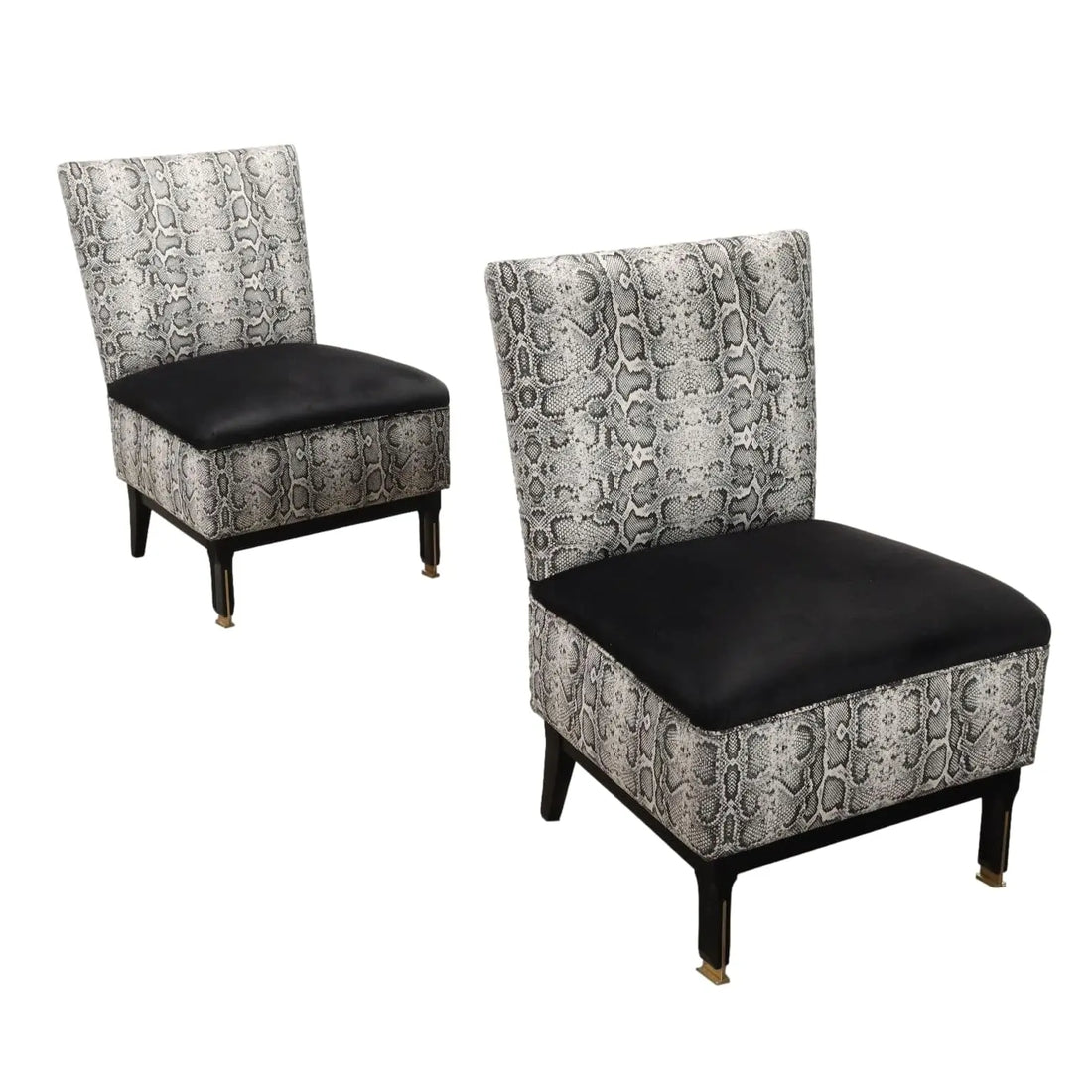 Vintage Armchairs Jungle Collection Velvet Foam Italy 1950s-1960s - 1950s-1960s | Modernism | Armchairs