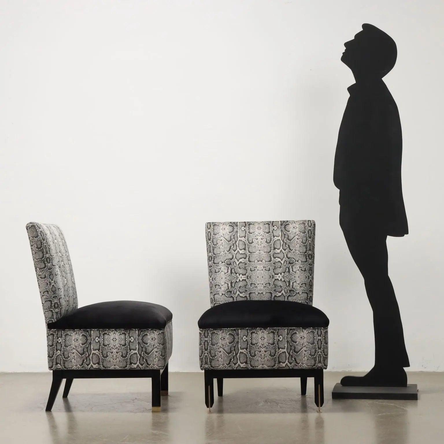 Vintage Armchairs Jungle Collection Velvet Foam Italy 1950s-1960s - 1950s-1960s | Modernism | Armchairs