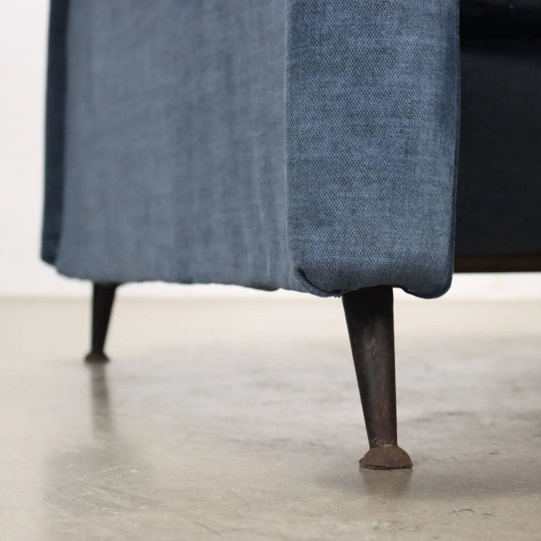 Vintage Reclining Armchair Fabric Wood Design Italy 1960s | Modernism | Armchairs