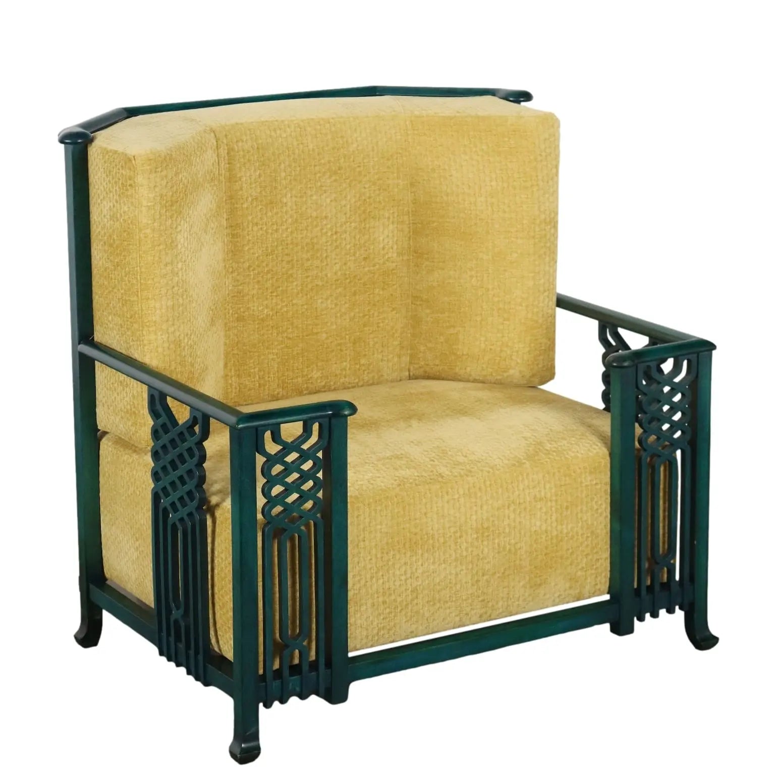 Vintage Prototype of Armchair Foam Velvet Italy 1980s | Modernism | Armchairs