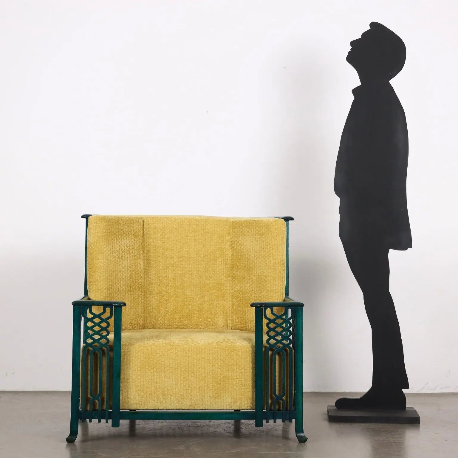 Vintage Prototype of Armchair Foam Velvet Italy 1980s | Modernism | Armchairs