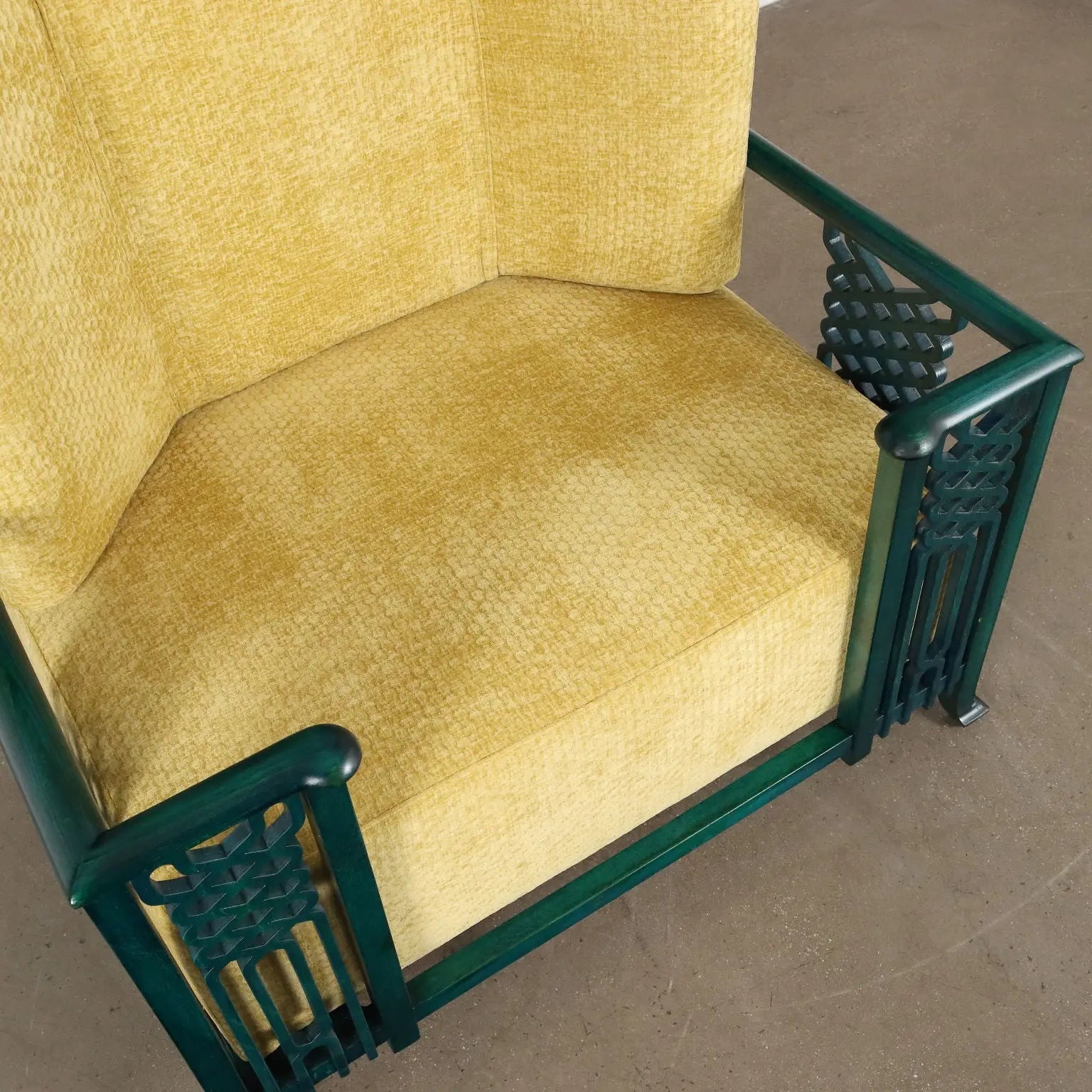 Vintage Prototype of Armchair Foam Velvet Italy 1980s | Modernism | Armchairs