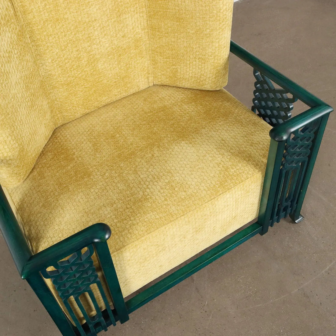 Vintage Prototype of Armchair Foam Velvet Italy 1980s | Modernism | Armchairs