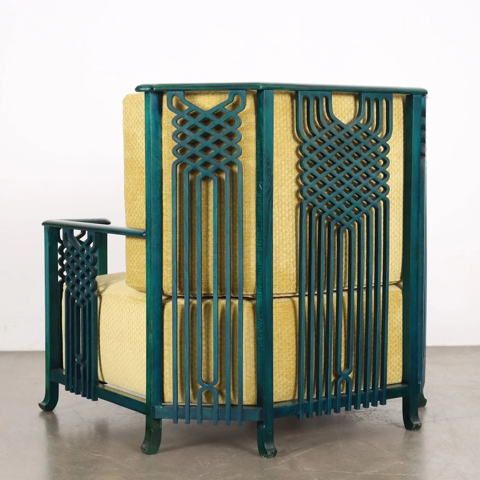 Vintage Prototype of Armchair Foam Velvet Italy 1980s | Modernism | Armchairs