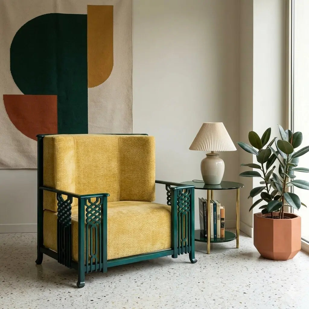 Vintage Prototype of Armchair Foam Velvet Italy 1980s | Modernism | Armchairs
