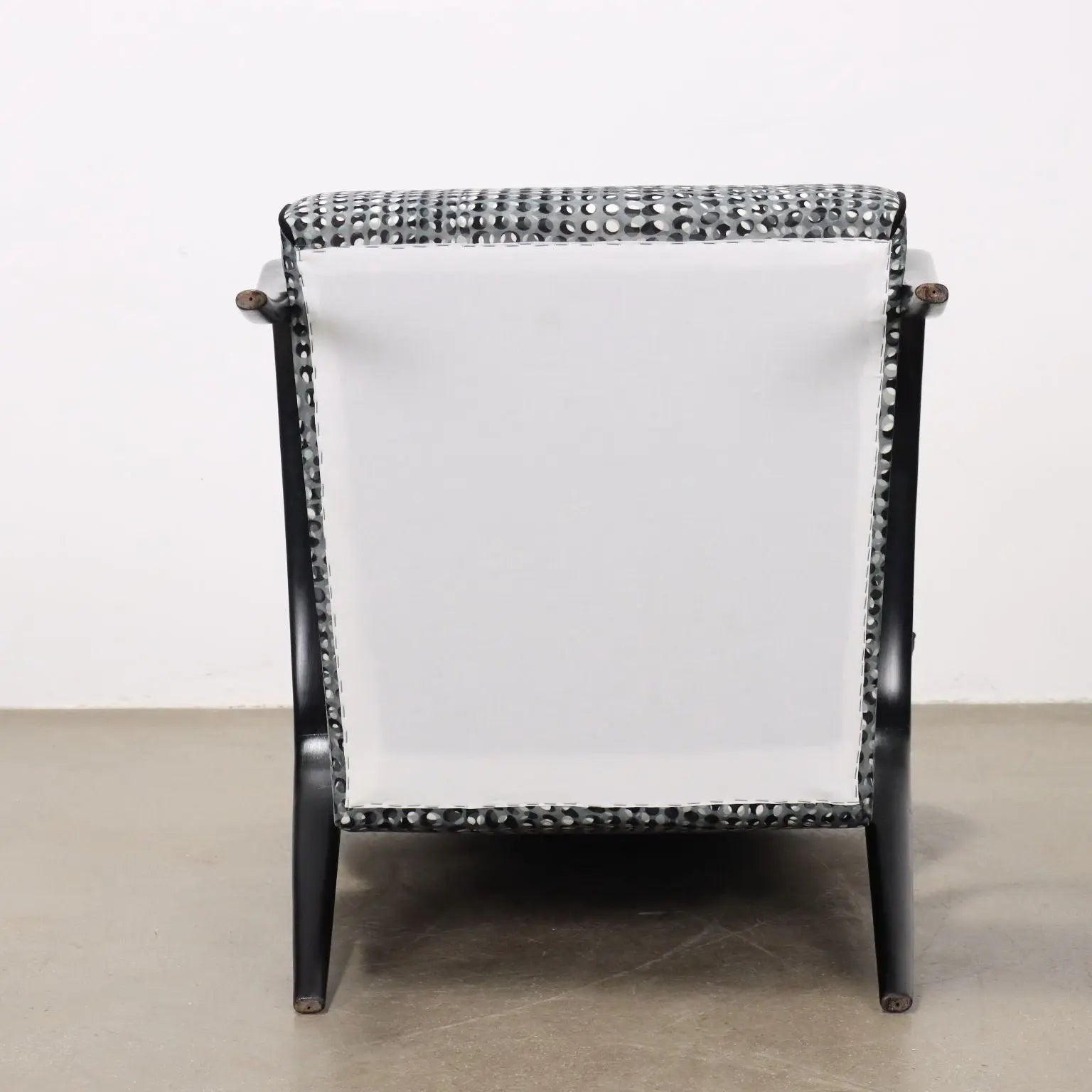 Vintage Armchair Prisma Collection Velvet Wood Italy 1960s | Modernism | Armchairs