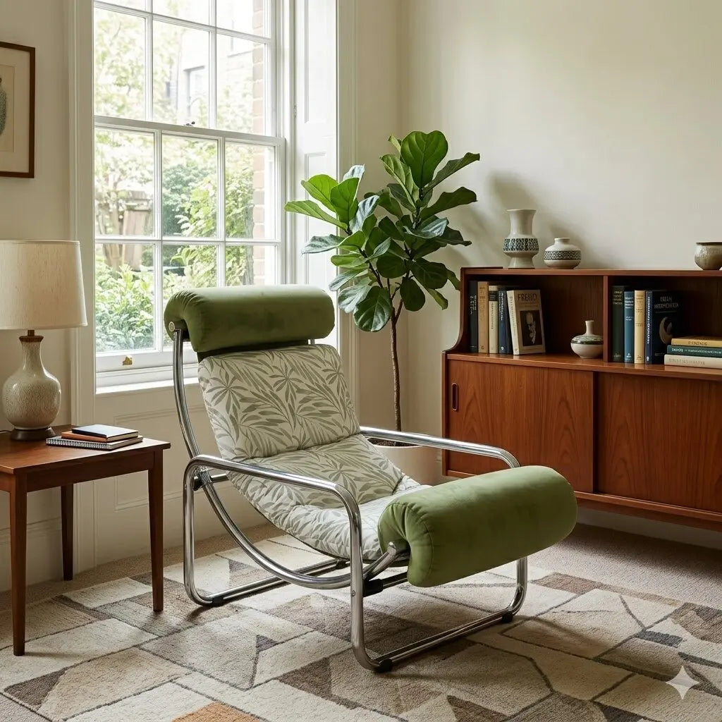 Vintage Armchair Jungle Collection Velvet Italy 1960s | Modernism | Armchairs