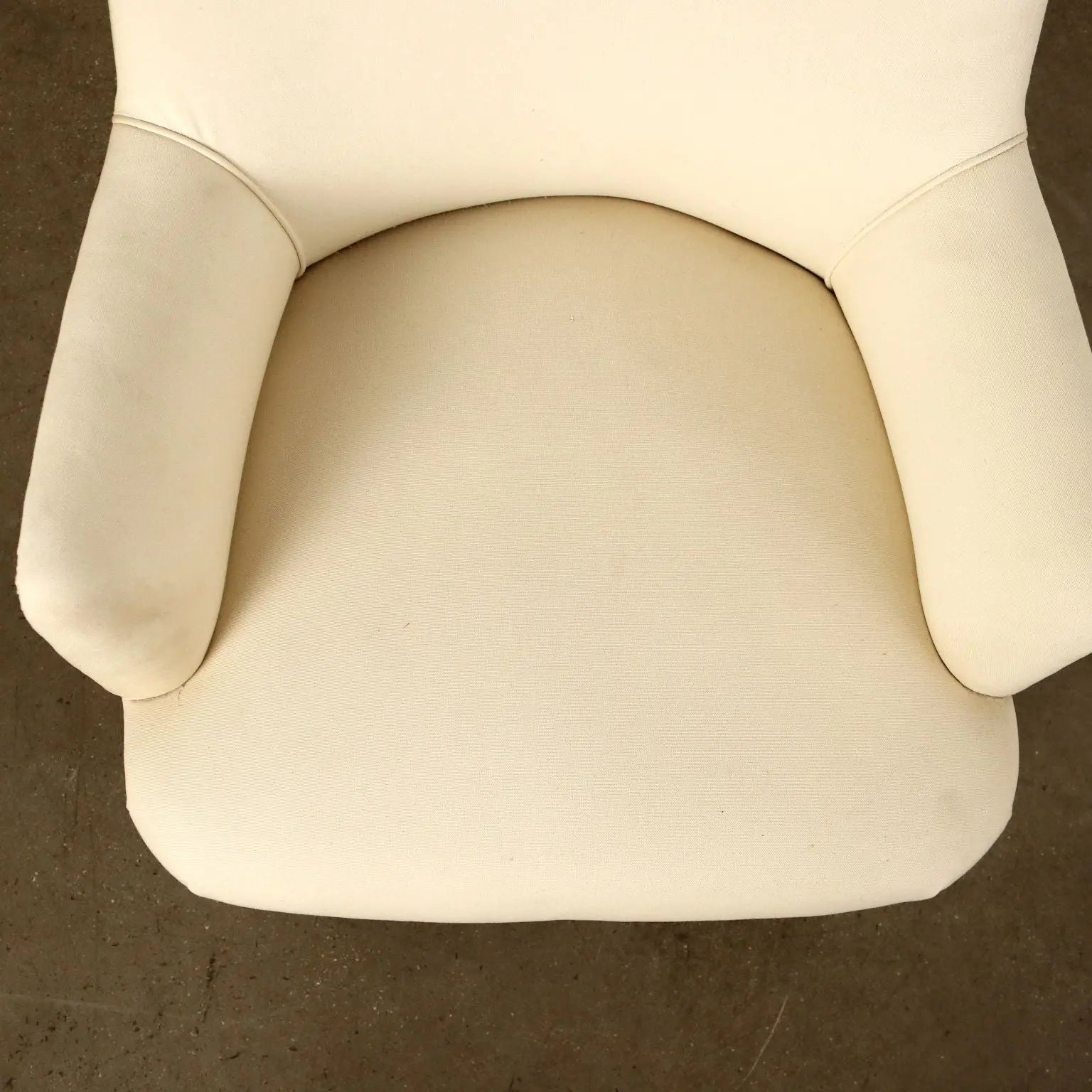 Vintage Armchair Fabric Wood Padding Design 1950s-60s To Be Restored | Modernism | Armchairs