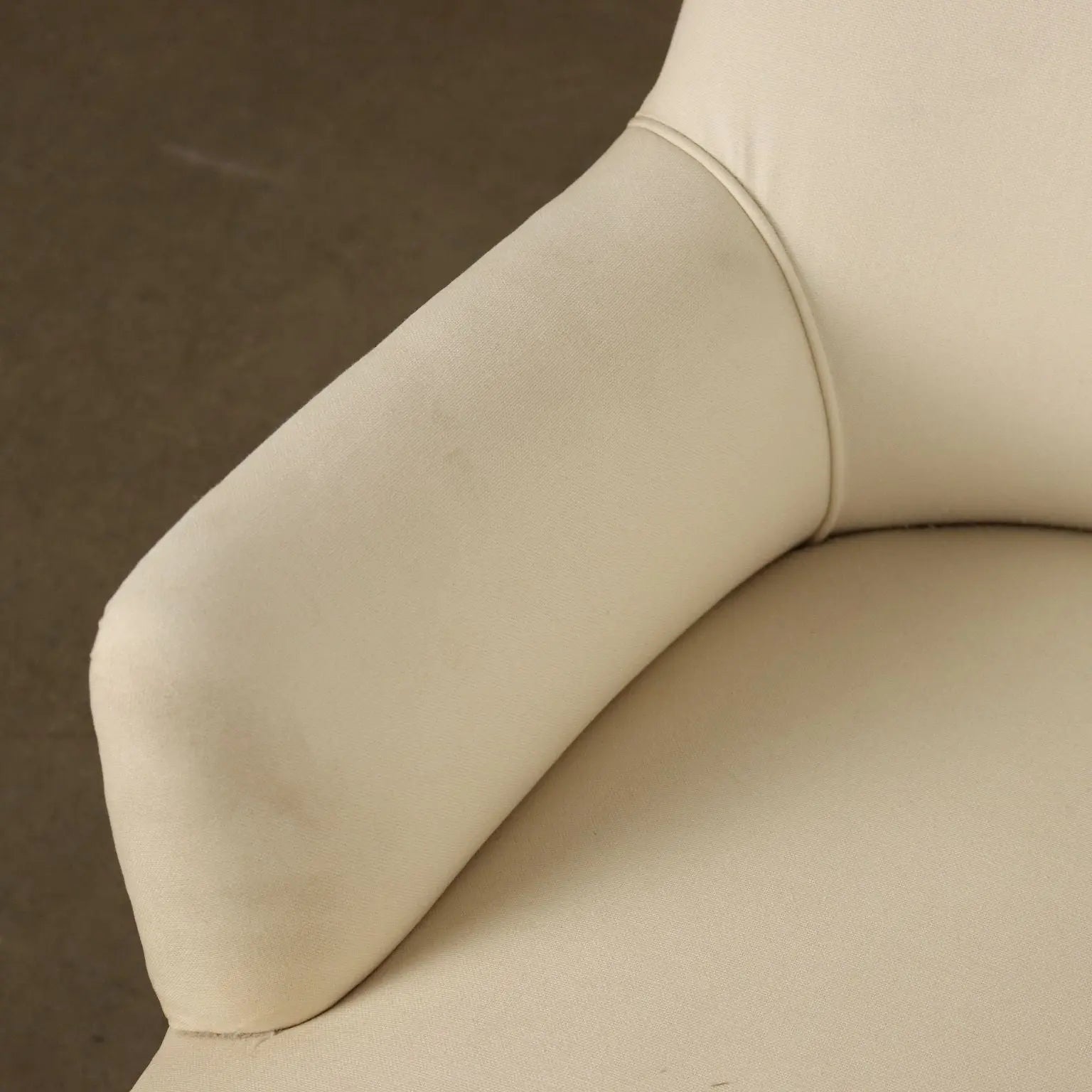 Vintage Armchair Fabric Wood Padding Design 1950s-60s To Be Restored | Modernism | Armchairs