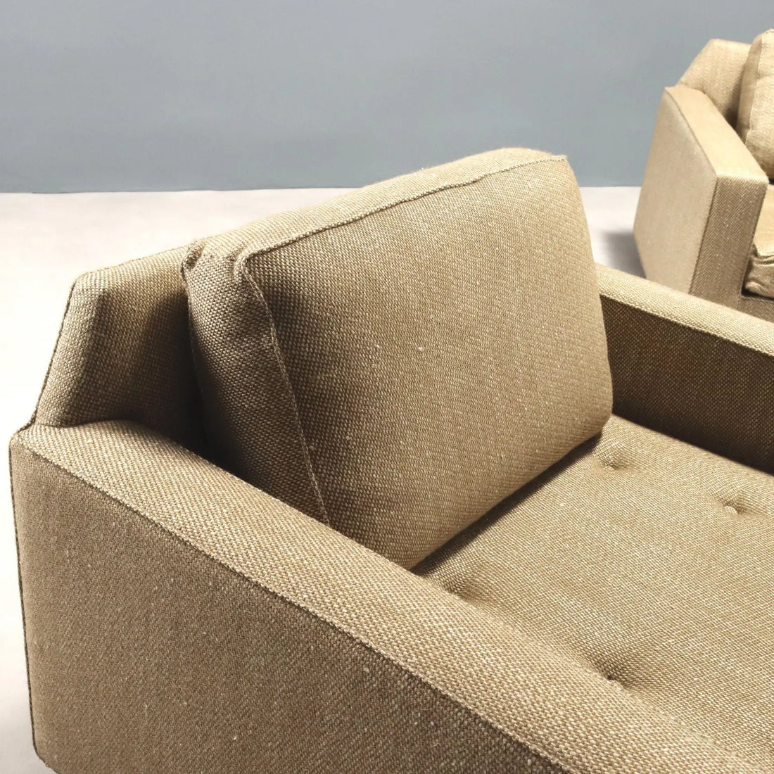 Vintage Armchairs Wood Fabric Design Italy 1960s | Modernism | Armchairs