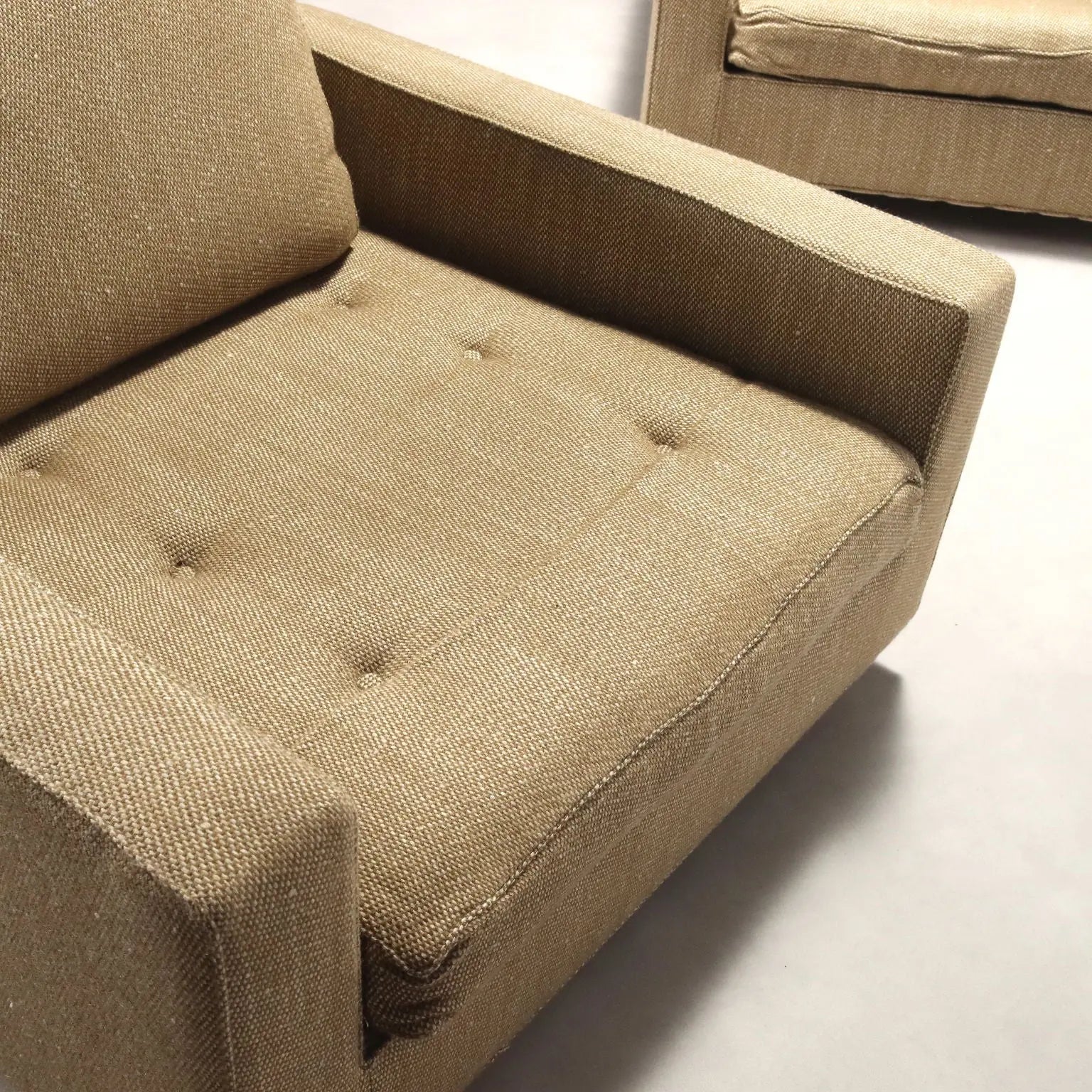 Vintage Armchairs Wood Fabric Design Italy 1960s | Modernism | Armchairs