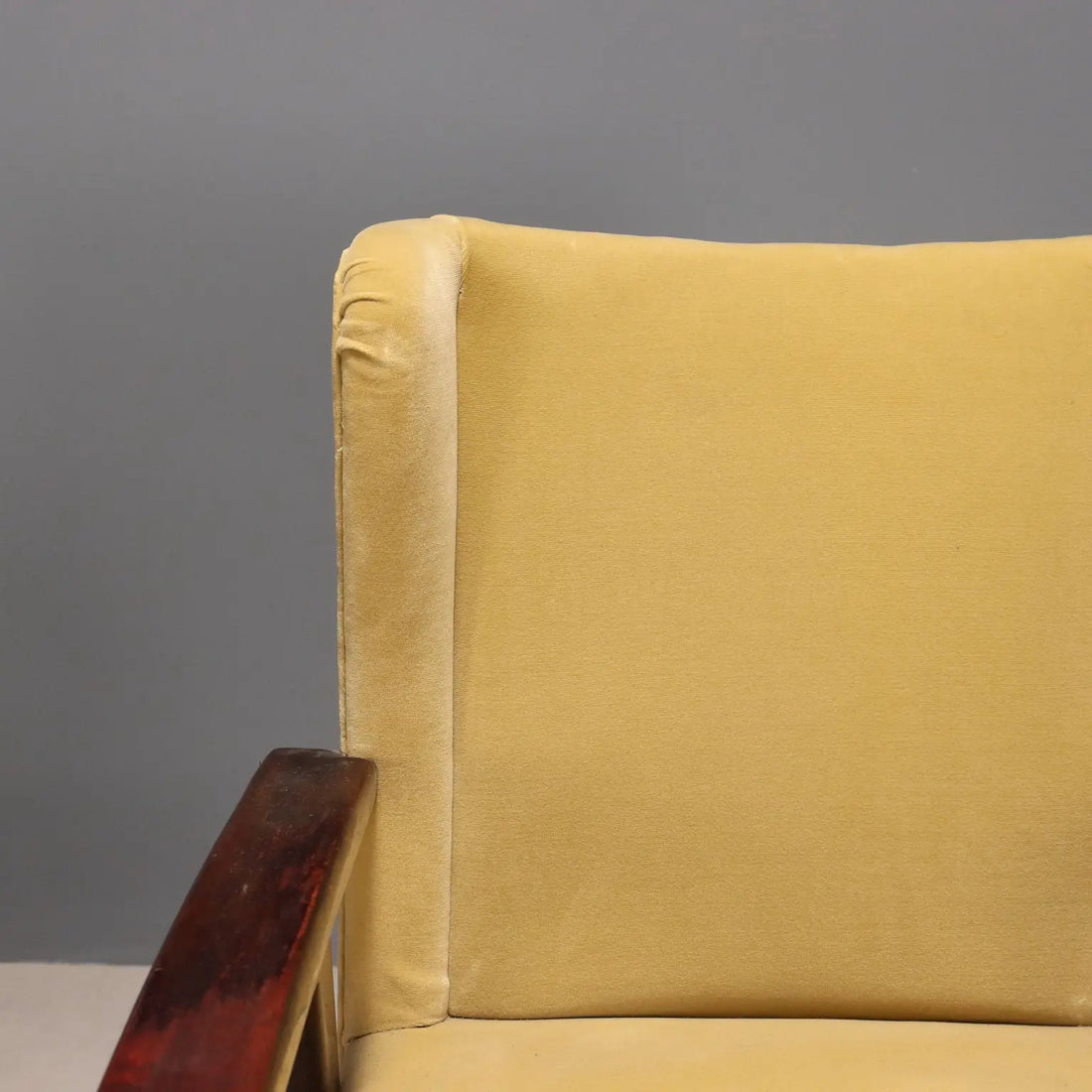 Vintage Armchairs Design Wood Foam Fabric Italy 1960s | Modernism | Armchairs