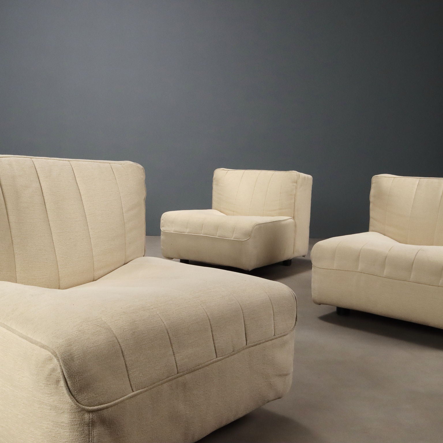 Vintage Arflex 9000 Armchairs Fabric Design Tito Agnoli 1970s | Modernism  Armchairs