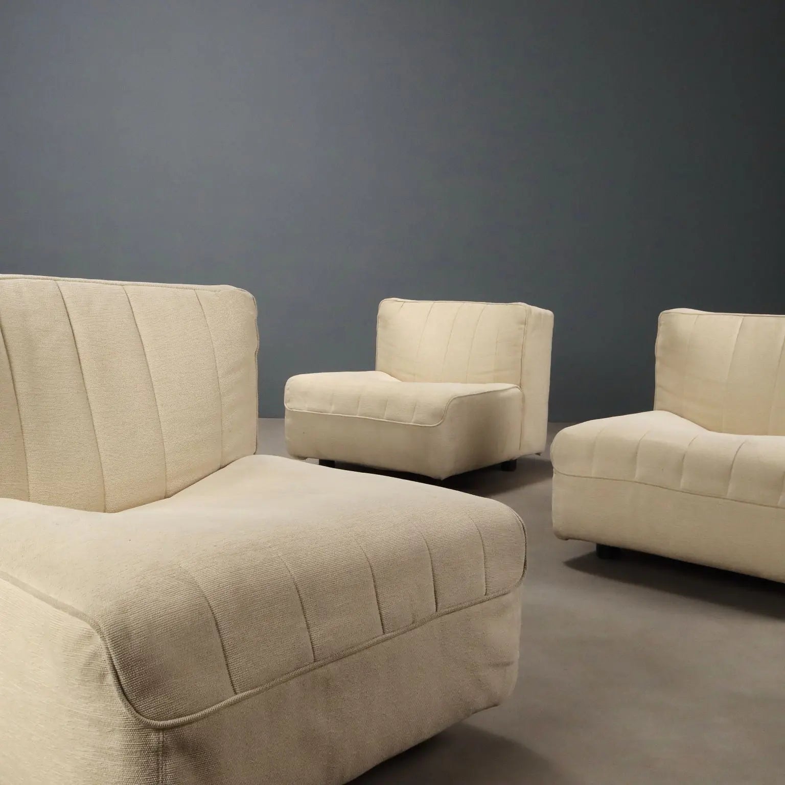 Vintage Arflex 9000 Armchairs Fabric Design Tito Agnoli 1970s | Modernism | Armchairs