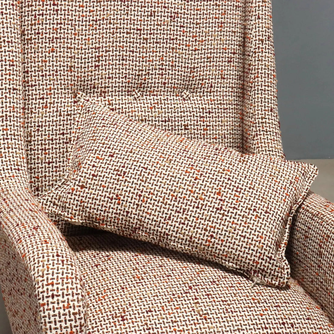 Vintage Armchair Foam Metal Brass Design Italy 1960s | Modernism | Armchairs
