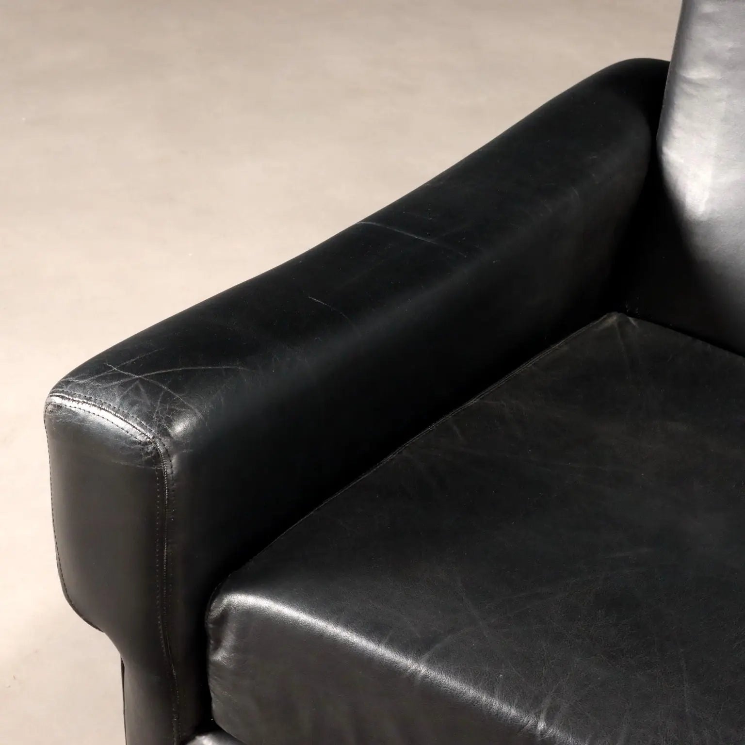 Vintage Armchairs Wood Leather Design Italy 1960s-1970s | Modernism | Armchairs