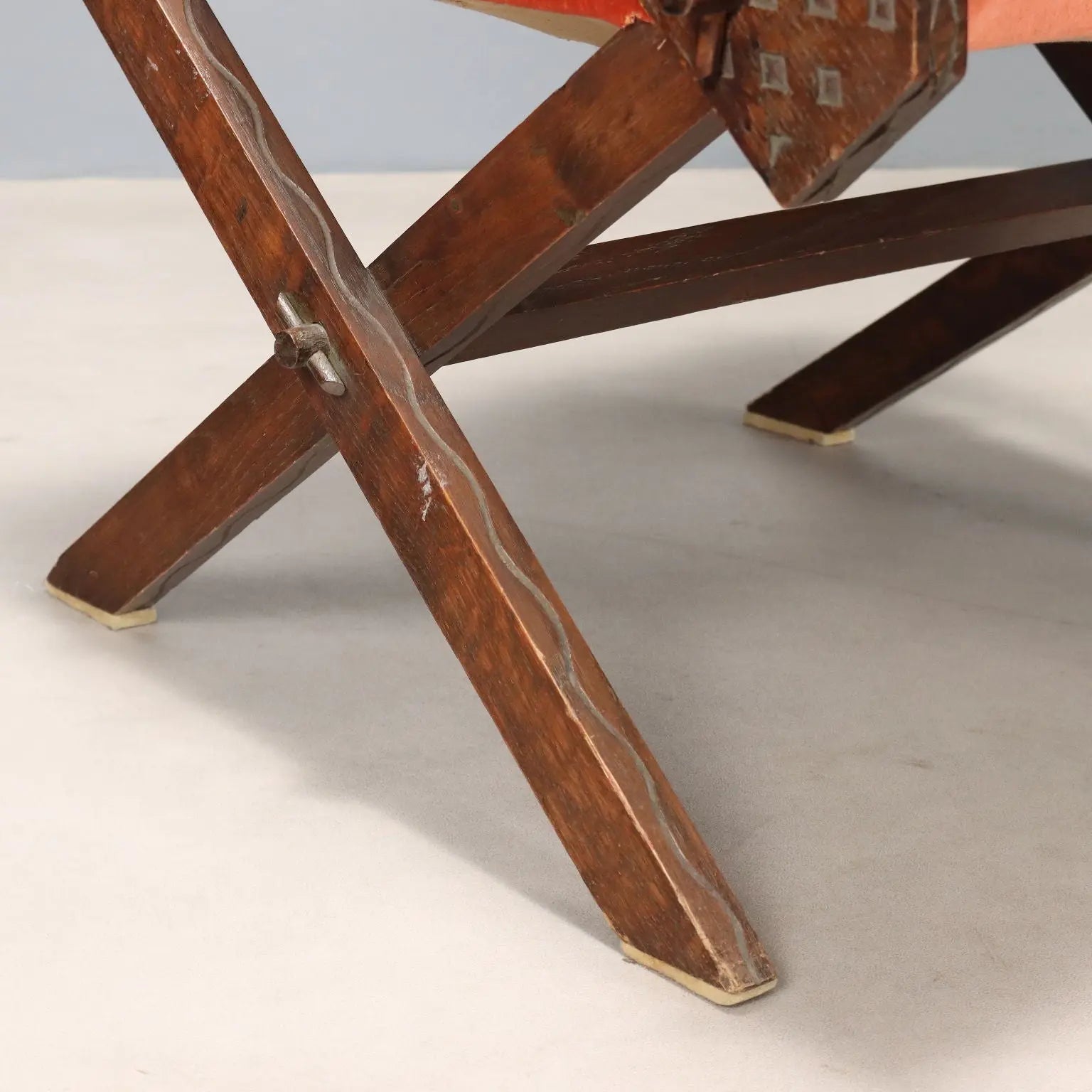 Vintage Armchair Wood Fabric Foam Design Italy 1960s | Modernism | Armchairs