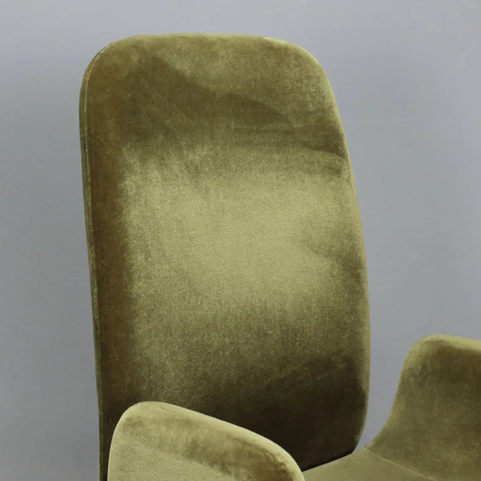 Vintage Armchairs Fabric Foam Metal Design Italy 1970s | Modernism | Armchairs