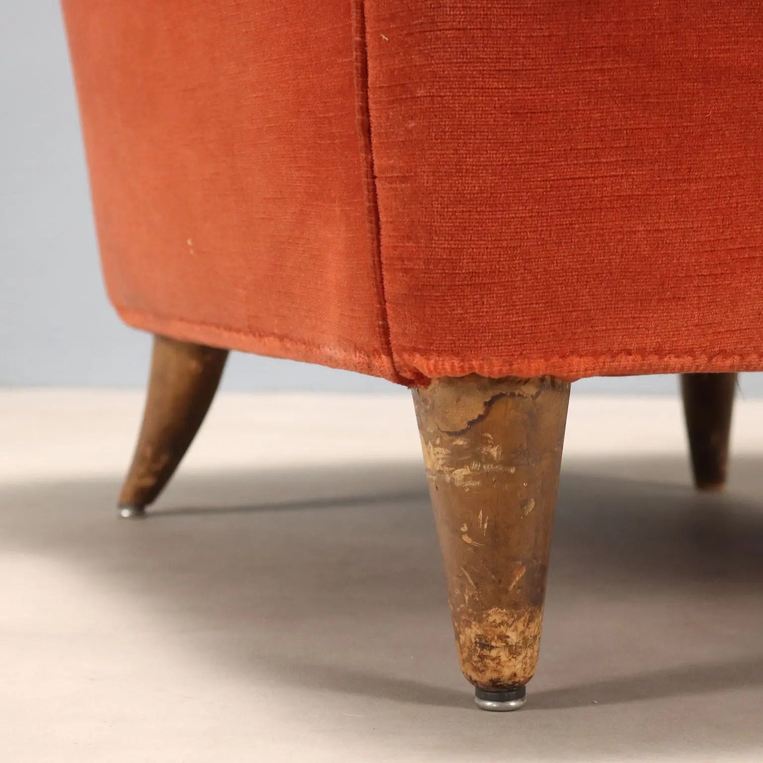 Vintage Armchair Wood Fabric Design Italy 1950s-1960s | Modernism | Armchairs