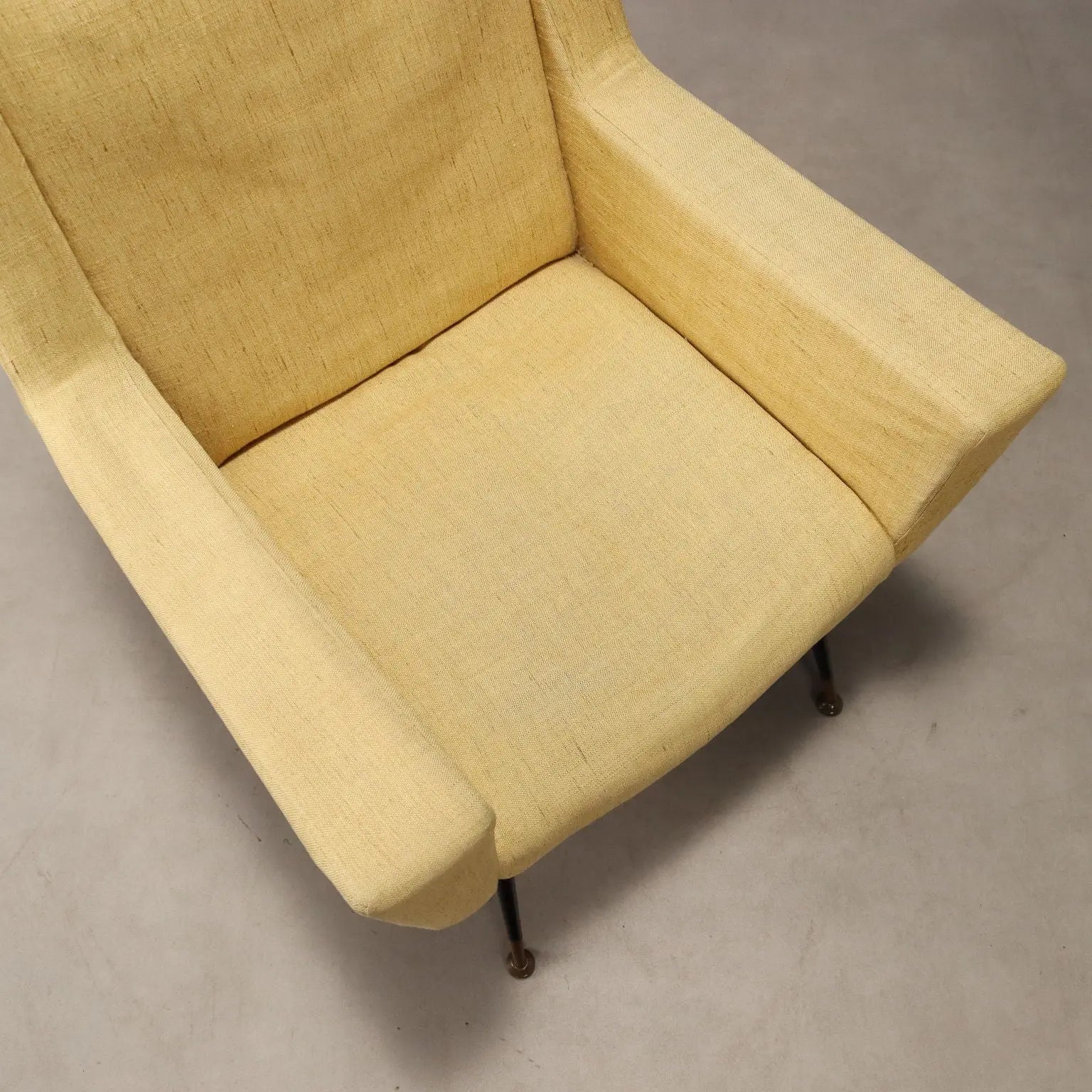 Vintage Armchair Fabric Metal Design Italy 1960s - 1960s | Modernism | Armchairs