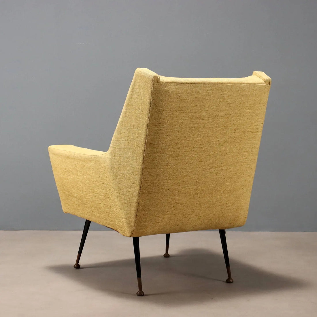 Vintage Armchair Fabric Metal Design Italy 1960s - 1960s | Modernism | Armchairs