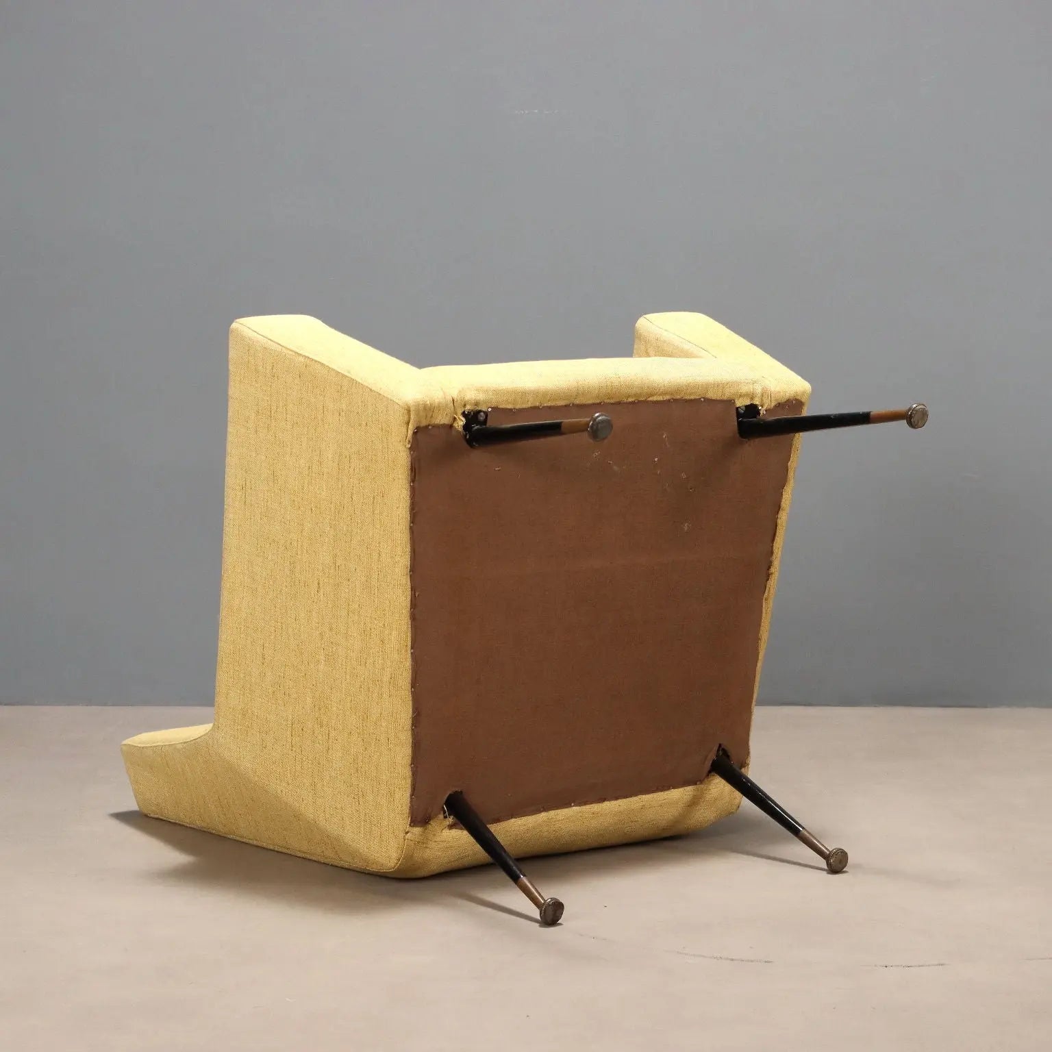 Vintage Armchair Fabric Metal Design Italy 1960s - 1960s | Modernism | Armchairs