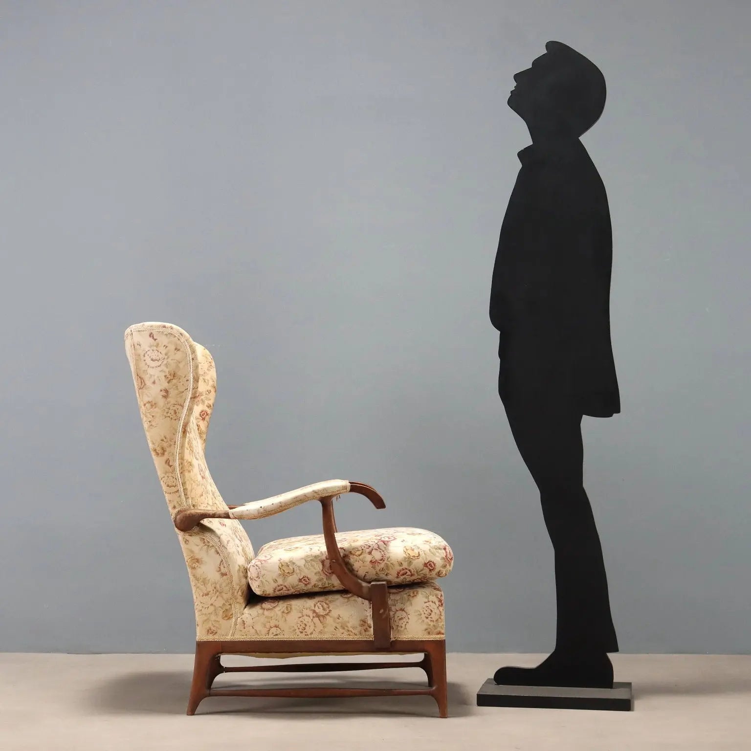 Vintage Armchair Frama Marelli Fabric Design Italy 1950s | Modernism | Armchairs