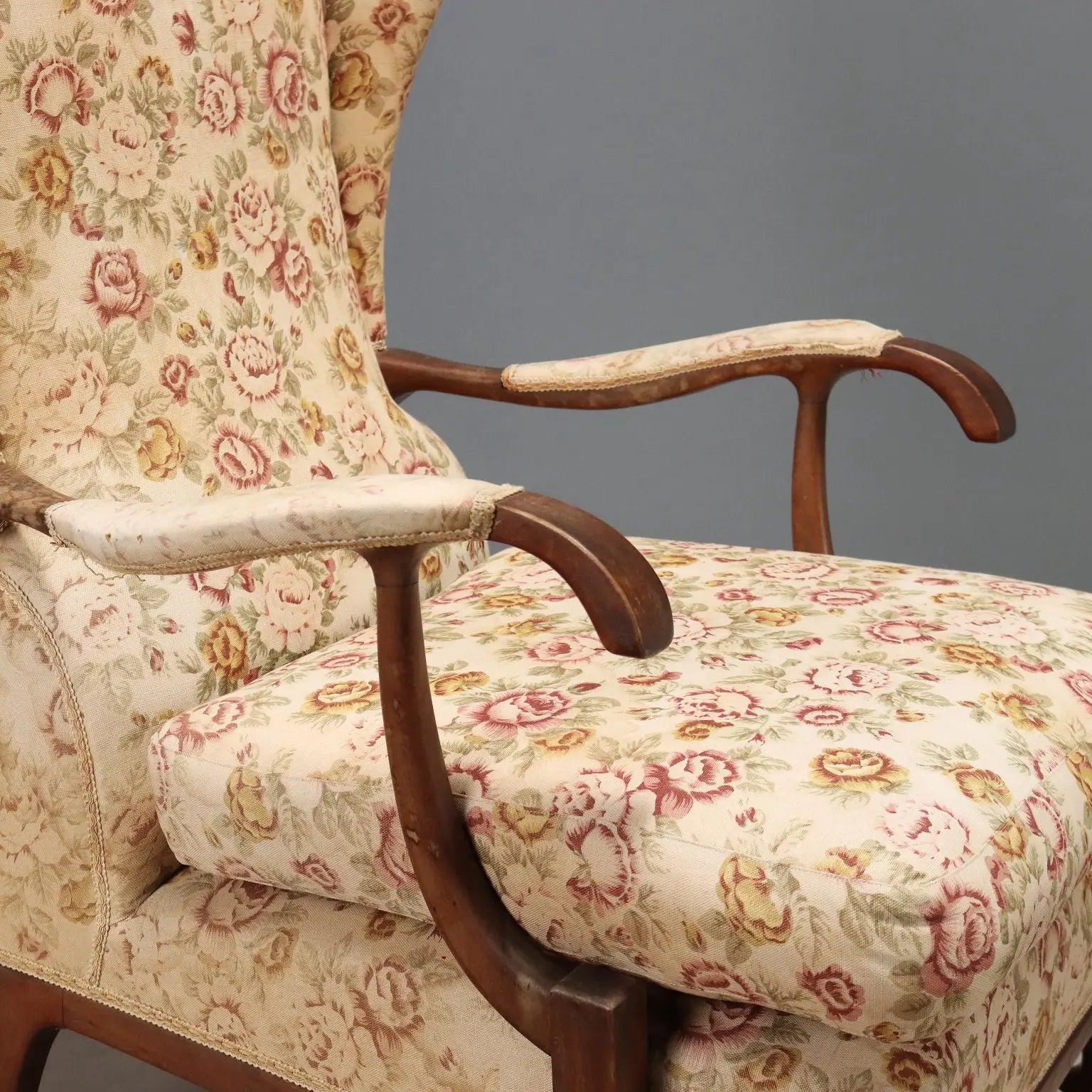 Vintage Armchair Frama Marelli Fabric Design Italy 1950s | Modernism | Armchairs