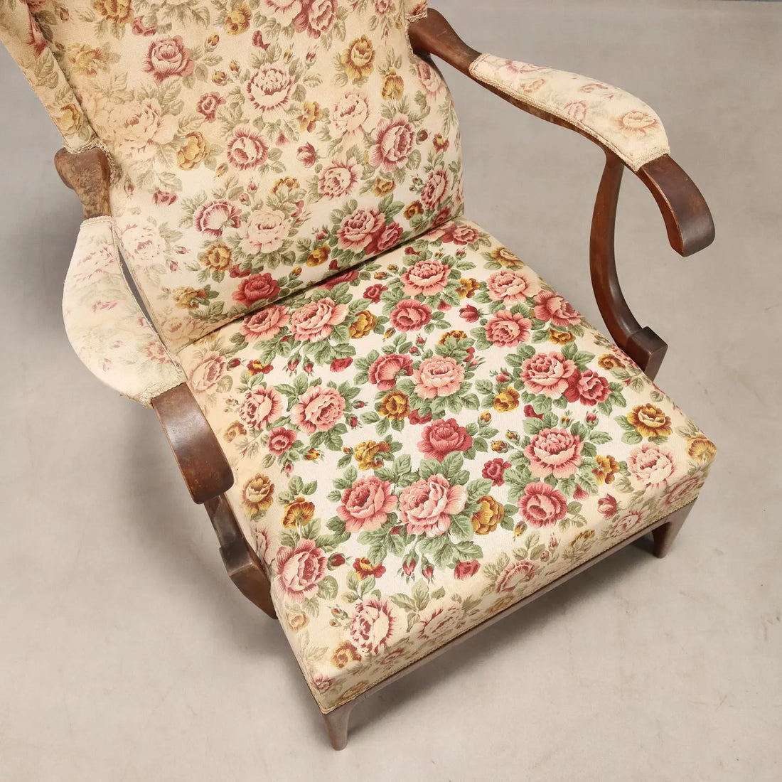 Vintage Armchair Frama Marelli Fabric Design Italy 1950s | Modernism | Armchairs