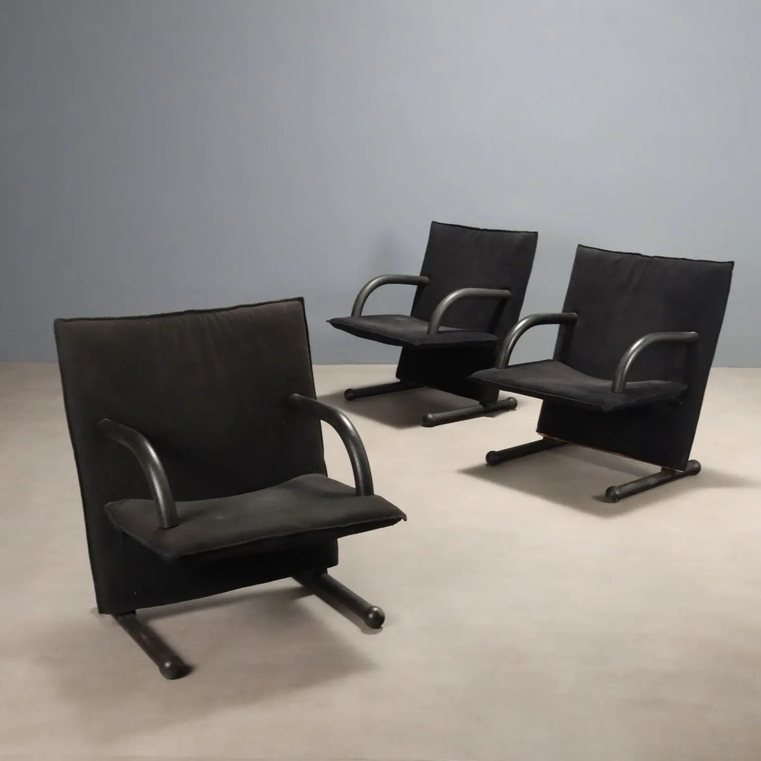 T Line' Armchairs by Burkhard Vogtherr - Artflex 1980s