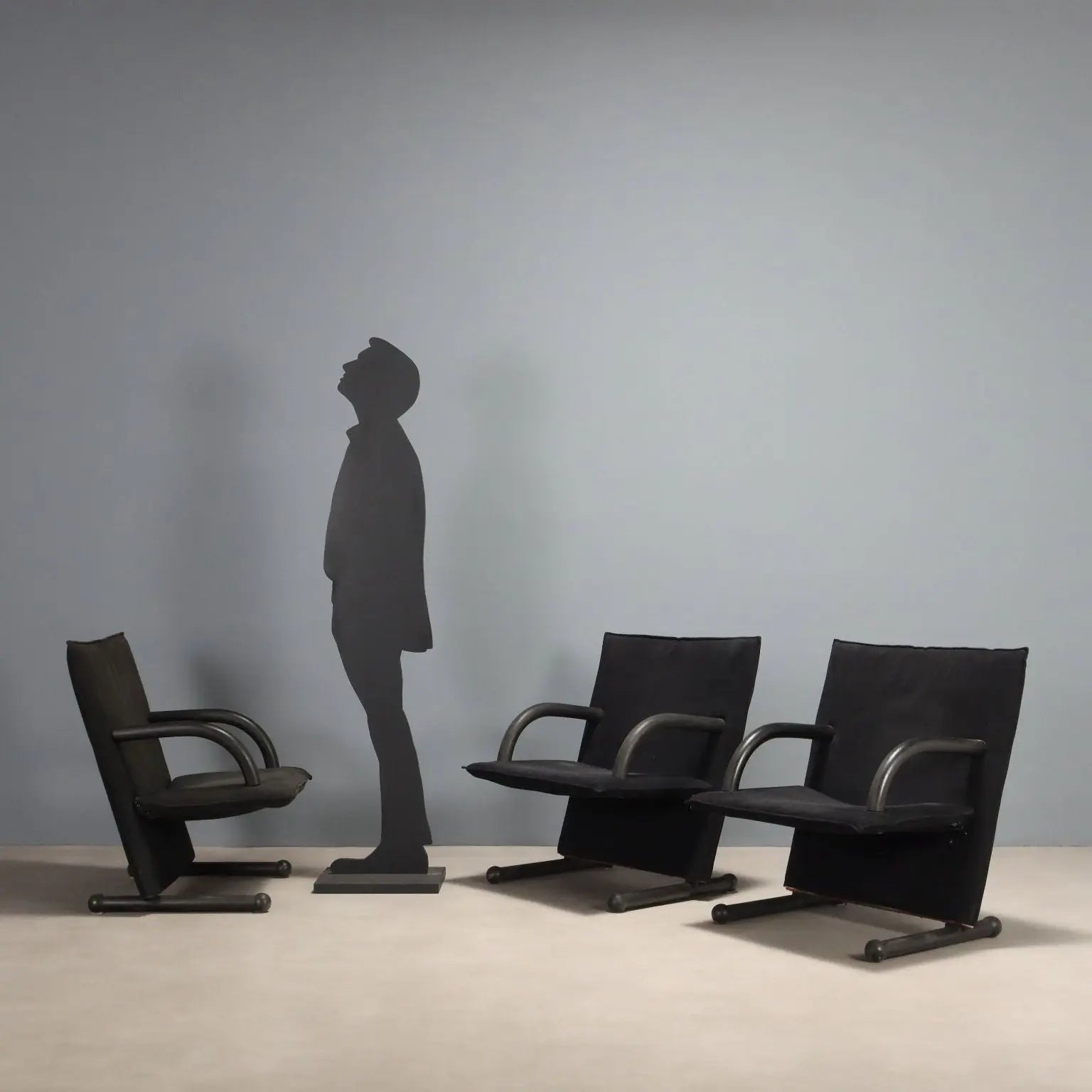 T Line' Armchairs by Burkhard Vogtherr - Artflex 1980s