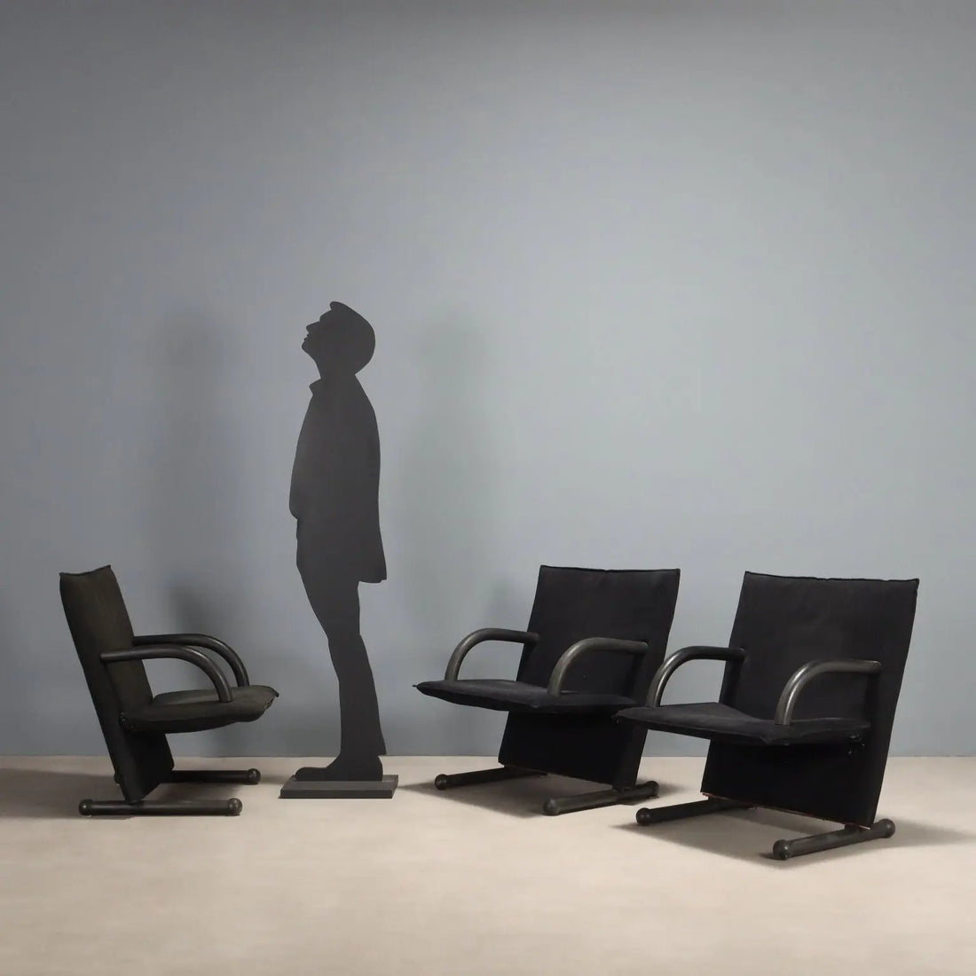 T Line' Armchairs by Burkhard Vogtherr - Artflex 1980s