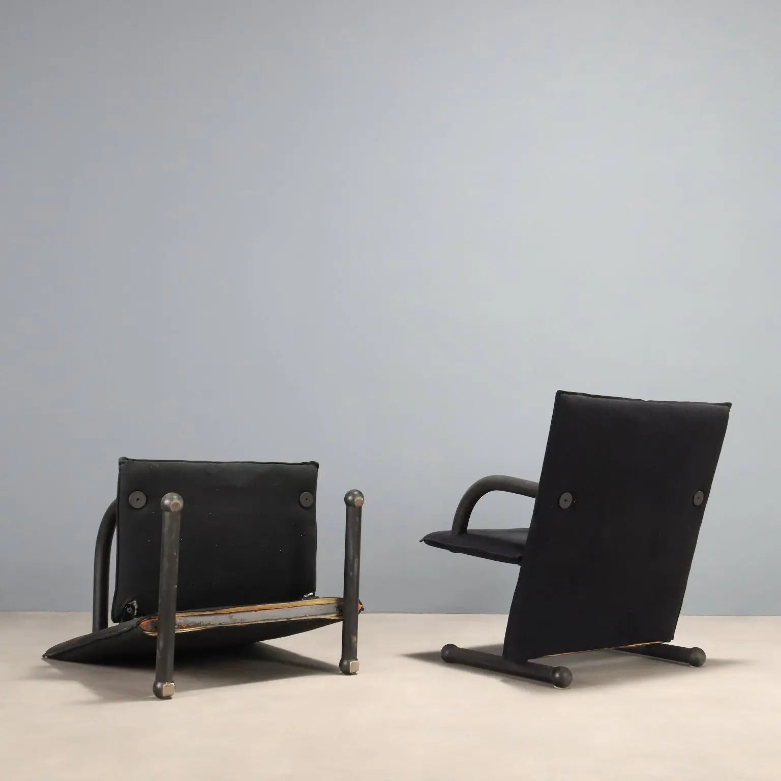 T Line' Armchairs by Burkhard Vogtherr - Artflex 1980s