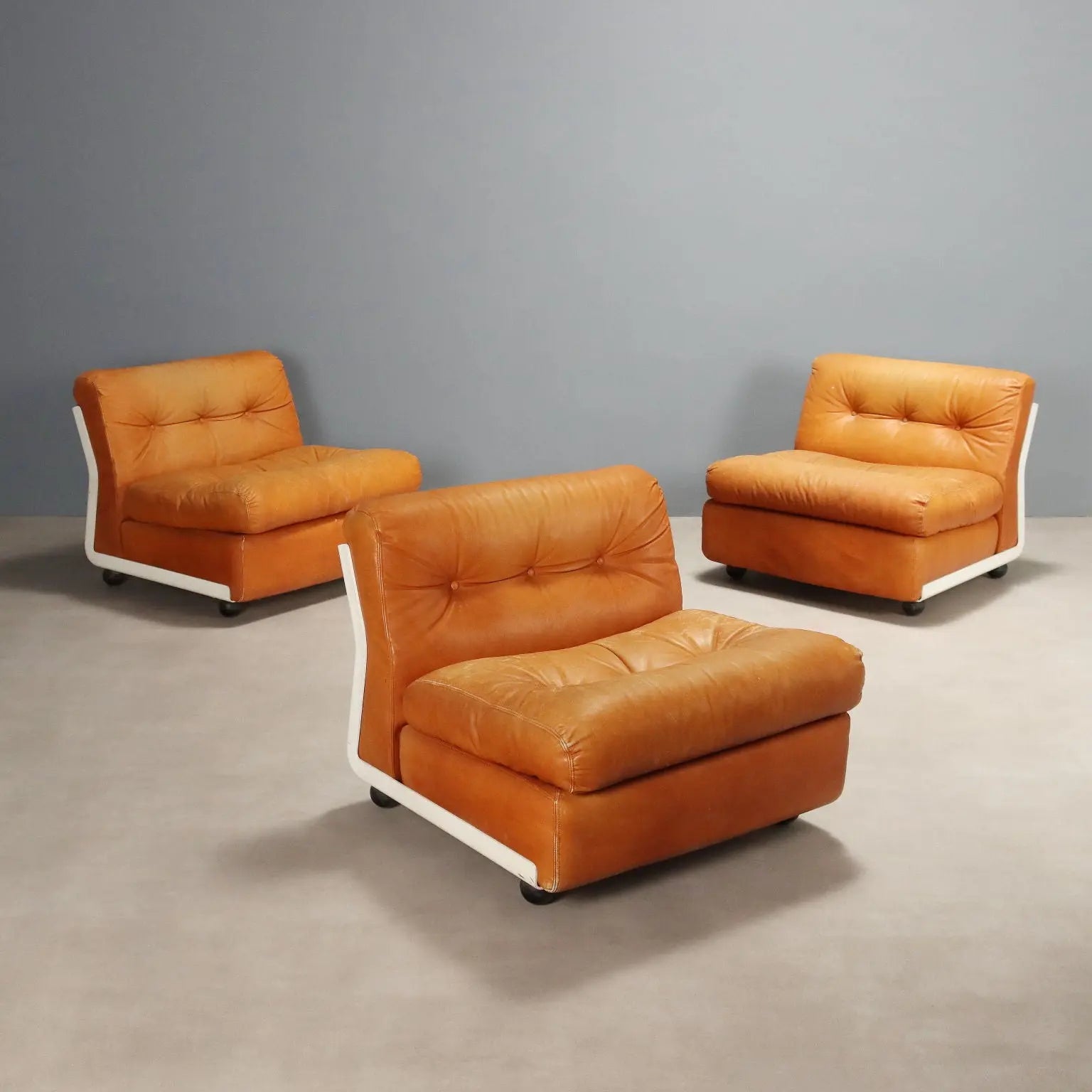 Three Amanta Armchairs by Mario Bellini - 1970s