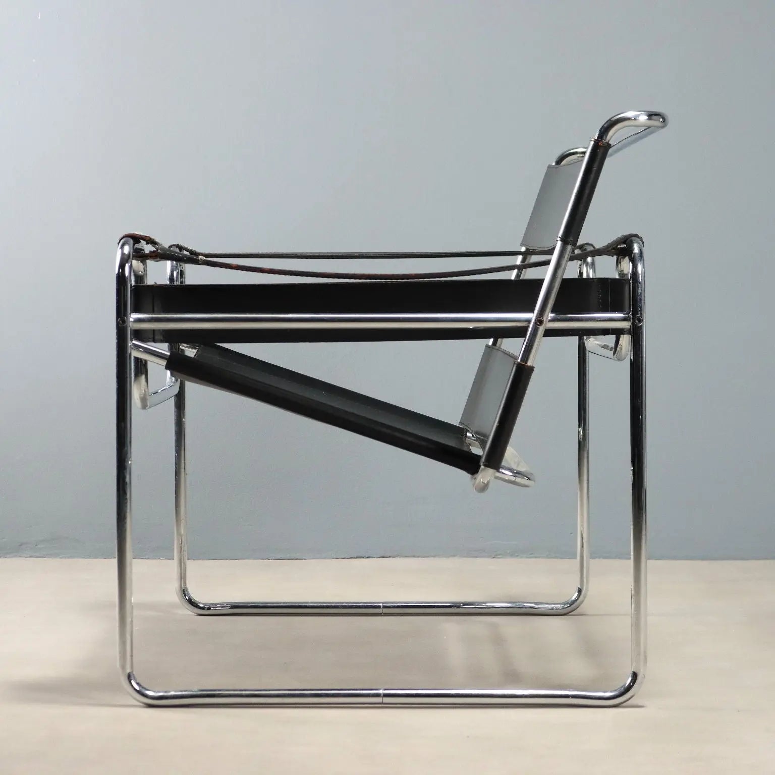Gavina Wassily Armchair Vintage Design Marcel Breuer Italy 1970s 