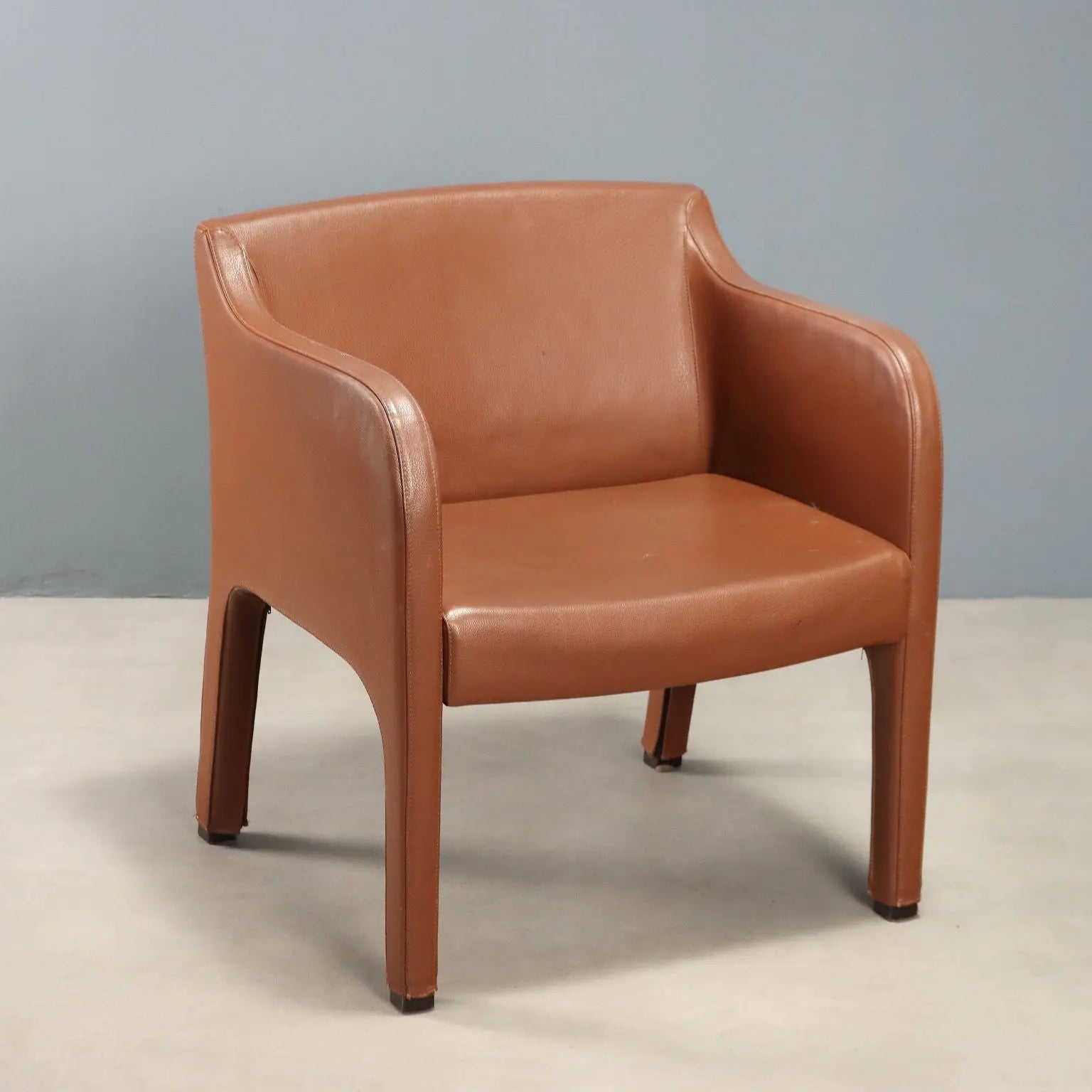 Busnelli System Armchair Vintage Leather Foam Design 2000s | Modernism | Armchairs