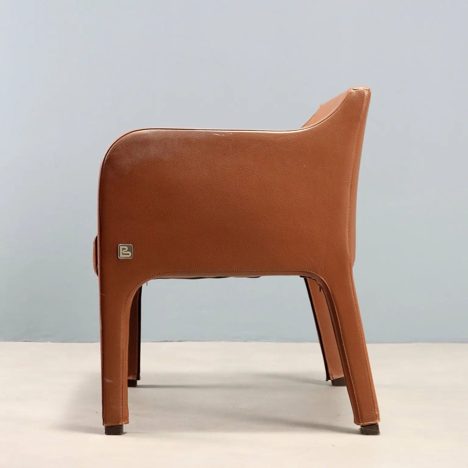 Busnelli System Armchair Vintage Leather Foam Design 2000s | Modernism | Armchairs