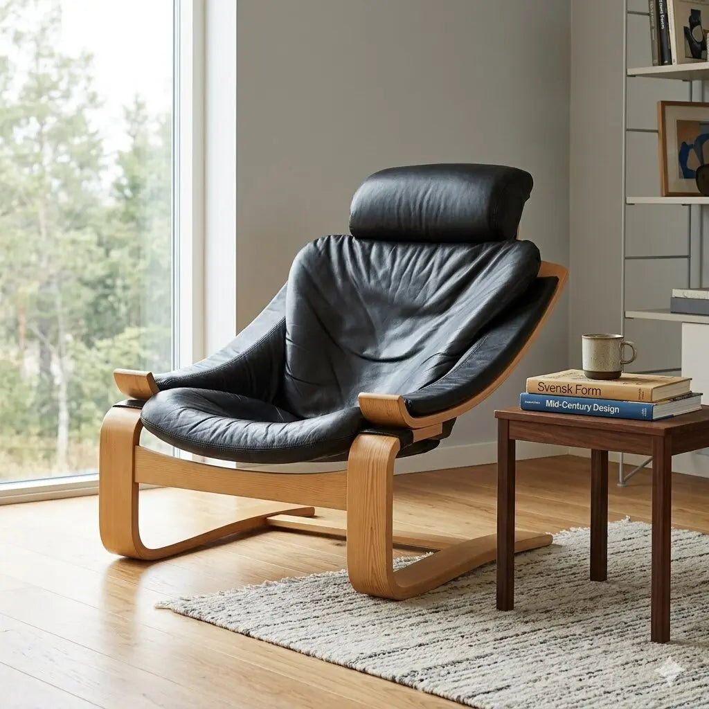 Vintage Armchair Nelo Kroken Design Ake Fribytter 1970s
