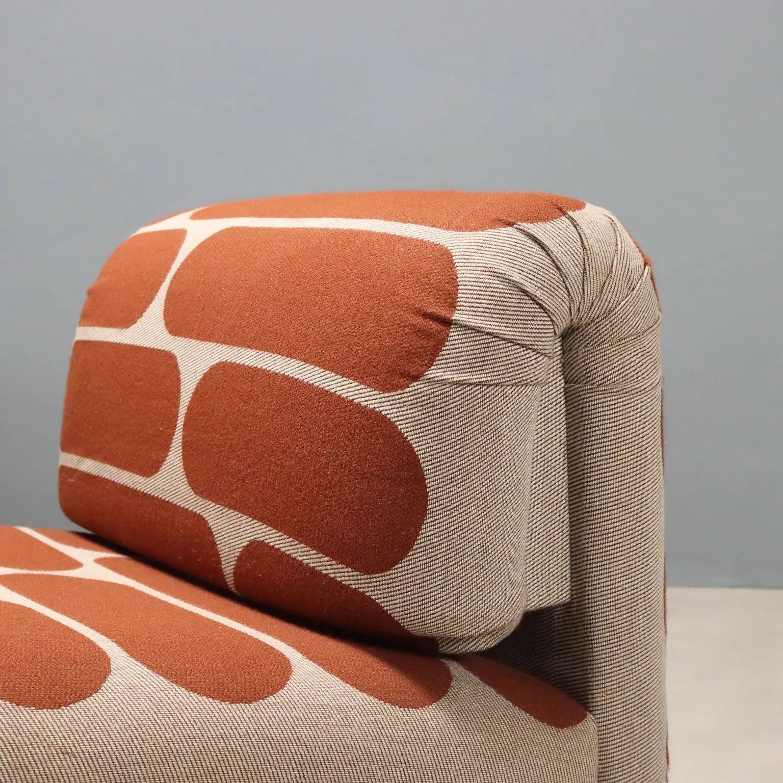 Vintage Armchairs Fabric Foam Design Italy 1970s