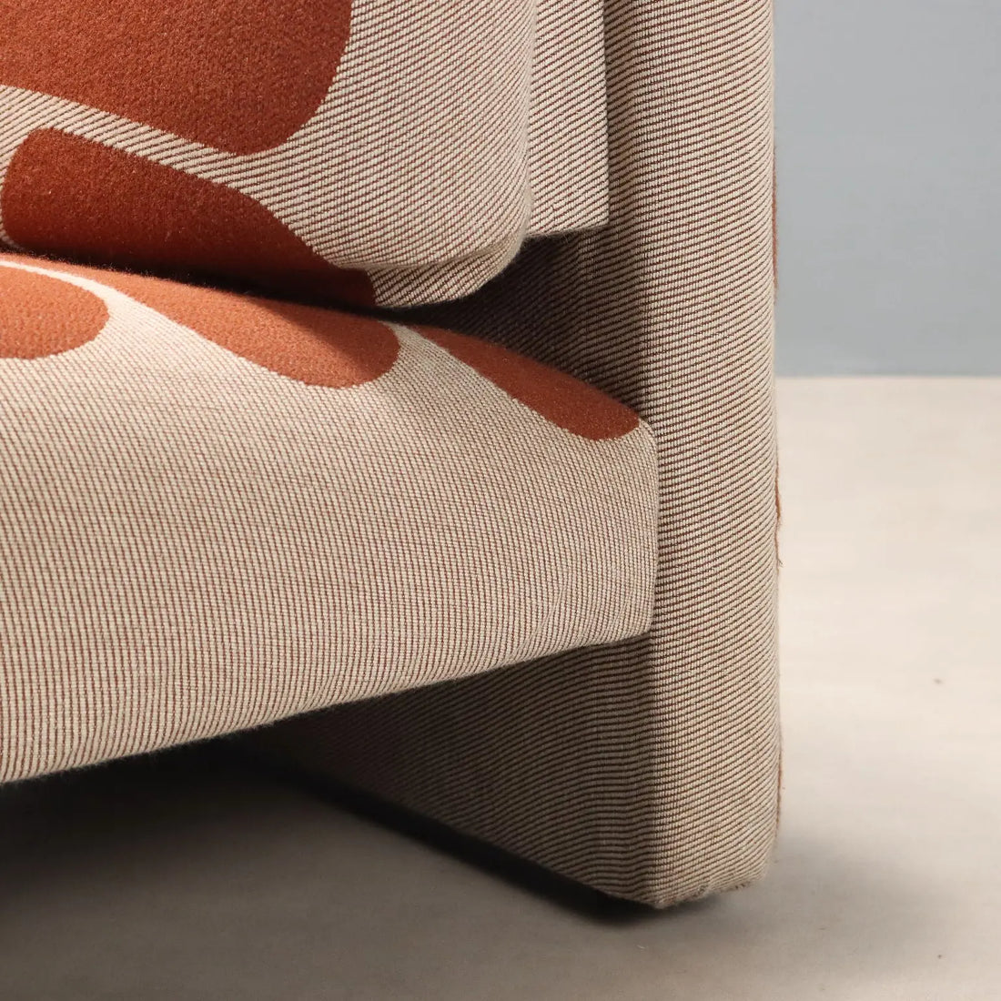 Vintage Armchairs Fabric Foam Design Italy 1970s