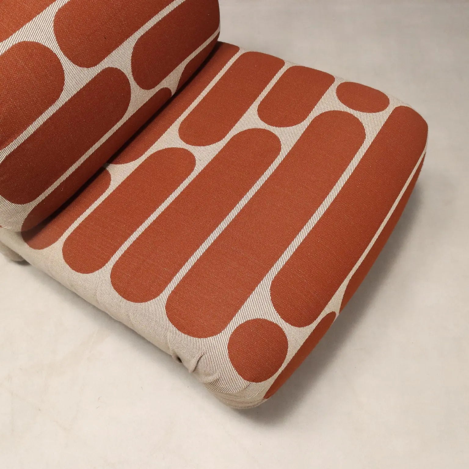Vintage Armchairs Fabric Foam Design Italy 1970s