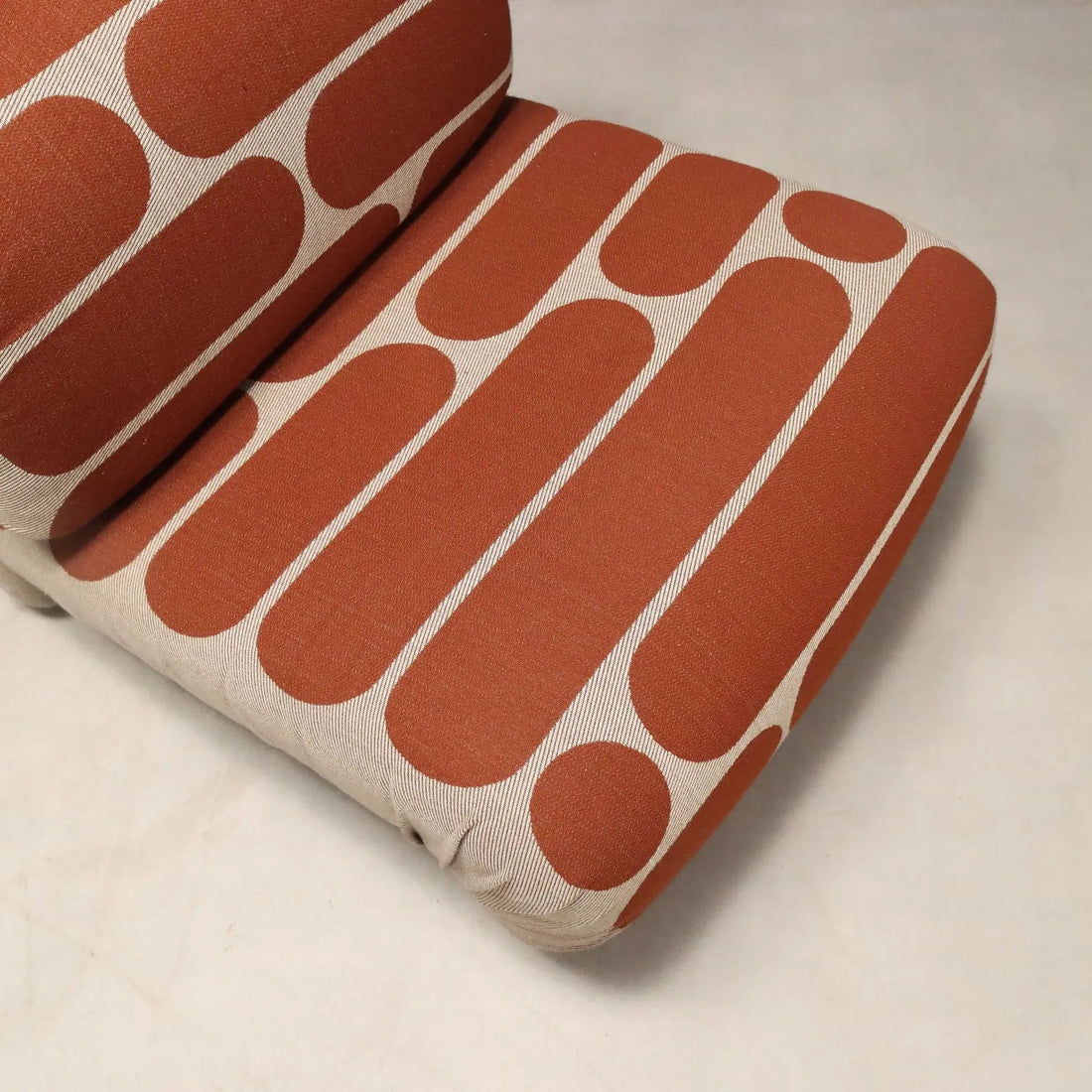 Vintage Armchairs Fabric Foam Design Italy 1970s