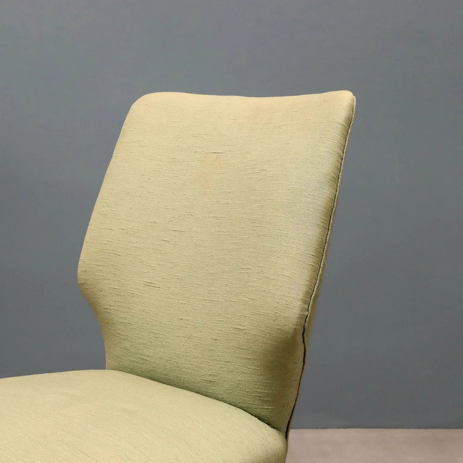 Vintage Armchairs Beech Fabric Design Italy 1960s
